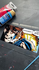 Gambit XMen 97 Remember It Marvel Glass Art Painting Drawing X-MEN Comic Book