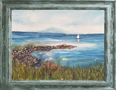 Watercolor paintings originals, „Napili Bay, Maui Hawaii“
