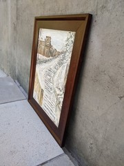 Gabi Endicott Original Artwork – Acrylic on Canvas Sinaia Romania Winter Resort