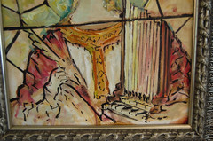 Original Oil Painting “Saint Cecilia Patron of Music 2000’s” 11×14 Hecto Vidal
