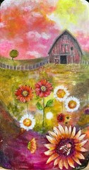 Original painting barn in the summer country by me, Christy Rae Emfinger ☀️