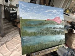 The Everglades Original Hand Painted Impasto Oil Painting 16×20 Signed