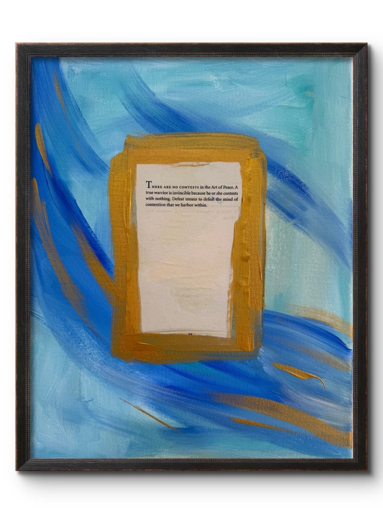 ART OF PEACE 14X11 „THE PEACE WITHIN“ ABSTRACT ORIGINAL ART MODERN HOME