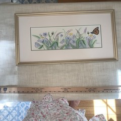 Original Watercolor Painting By Joanne Horton Artist Framed Art Floral Landscape