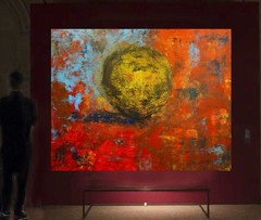 Mark Little Original Giant Canvas Painting 81”X62” (6 Foot 9 inch) Abstract