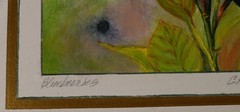 OIL PAINTING ON CANVAS TITLE BLUEBERRIES ARTIST SIGNED C. KNAPP