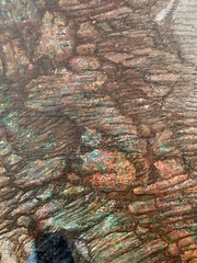 Exhibited Australian Hanna Kay Modern Surreal Industrialist Oil Tree Trunk