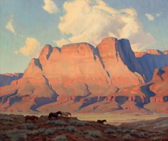 Arizona Mountain Landscape Oil painting Art Giclee Print Printed on canvas P266