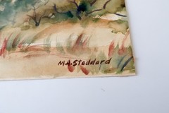 Original Watercolor Painting Summer Beach Seascape / Nautical Signed by Artist