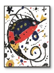 Abstract Bug Monster Fantasy Bright Modern Black Bold Original 11 by 14 Canvas