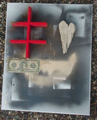 blessing cross lucky money bowl of abundance heart of love blessing art painting