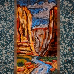 Painting Big Bend National Park Texas Art American Mountains USA Signed