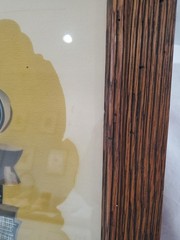 MCM Framed Watercolor Of African Mask By Peters