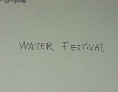NICE! Herbert Fink Hong Kong Water Music Festival Watercolor W/C Painting