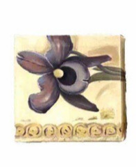 Botanical Floral Canvas Wall Art Set of 3 Flower Prints Farmhouse Floral 7 x7″