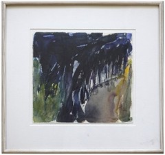 Aharon Messeg: Nocturnal Landscape / Israeli Jewish Modern Lyrical Abstraction