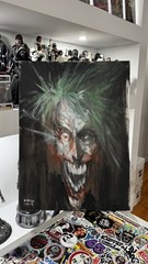 Martin Simmonds 18″ x 24″ Painting on Canvas of The Joker | ONE OF A KIND!