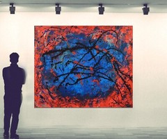 Jackson Pollack style ￼painting￼ 72” X 60”Acrylic, Abstract,POP,XL,Modern,Landsc