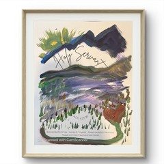 BLESSED#1104 HOLY SERVANT Names of God Art Series 8×10 Original Paper Abstract