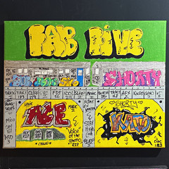 11 x 14 canvas done by legendary Fabulous five Doc 109 Fabulous a trto Ace R.I.P