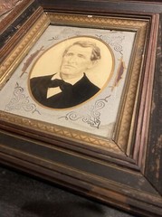 Antique Framed Portrait Of An Older Gentleman- See Pics!