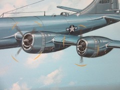 Raymond Waddey Painting B-29 Superfortress, Signed WASP, Dora D. Strother 20×24″