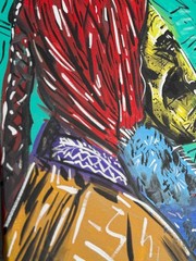 Vibrant Native American Pop Art – 20×16″ Acrylic Painting on Stretched Canvas