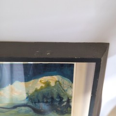 Vtg Jean Ove Seattle Artist Original Monoprint Painting Signed Arles Memory