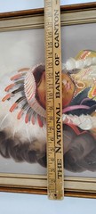 Lil Chief Oil on Canvas Signed L Williams Native American Boy 23×19 Original MCM