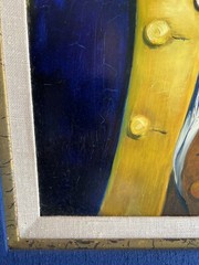Original Oil Painting Artwork of Navy Capt. John Paul Jones Signed by Geńe Burke