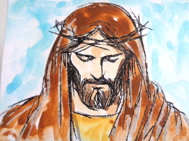 ACEO Christ JESUS Painting Art