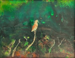 Robert Carroll „Herone – Herone“ Acrylic On Panel 50×39 Cm Naturalist