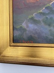American Impressionism Painting Listed Landscape Grand Canyon Silvio Silvestri