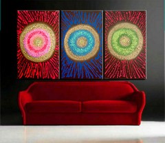 LARGEST Abstract Modern Huge 72″ Original Oil Painting Canvas wall Deco Gold XXX