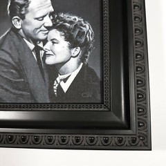 Spencer Tracy Hepburn Film Art Painting 4×5 Canvas Movie Memorabilia Portrait