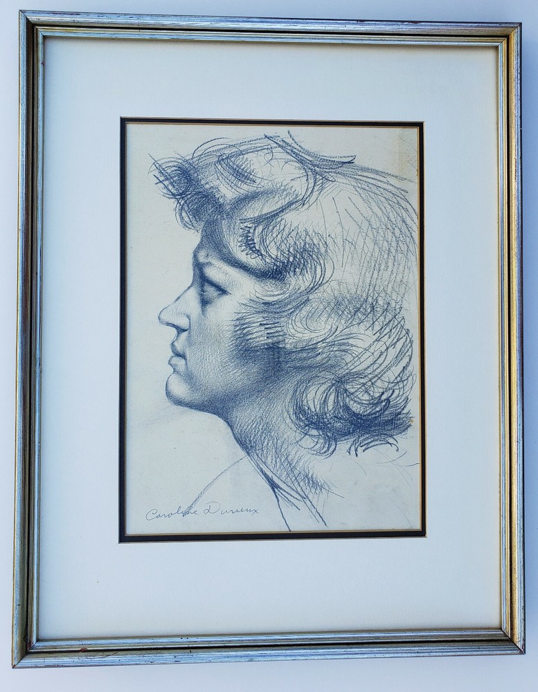 CAROLINE DURIEUX Original SIGNED Charcoal & Graphite Drawing WPA FAP Project