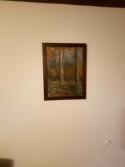 FINE O/B IMPRESSIONIST LANDSCAPE STILL LIFE PAINTING ASPENS SIGNED SARAN TAOS NM