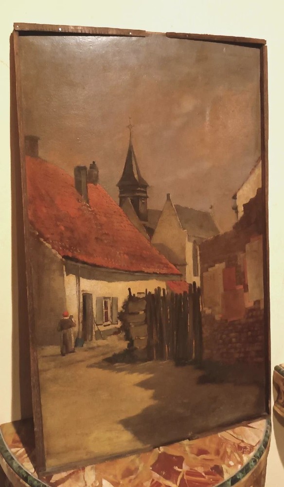 19th century painting – Oil on panel – European school