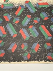 ABSTRACT DRAWING 1970’S PROFESSOR LUBENSKY POP MODERNIST CHICAGO KANSAS LISTED