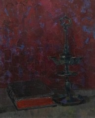 Jean Dulac (1902-1968) – Mid 20th Century Oil, Nature Morte au Livre