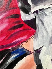 Figurative Oil on Canvas Painting Titled “ Pasion Tanguera “ Hand Signed Dated 2