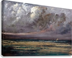 Gustave Courbet Normandy Coast Reproduction – Giclee Canvas/Paper/Stretched