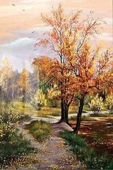 MQ1101 100% Handmade Painted Fine Landscape Tree Oil Painting Wall Canvas Art