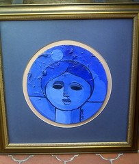 RARE Original Candido Bido Oil Acrylic Painting Dominican Republic 1989 wCOA