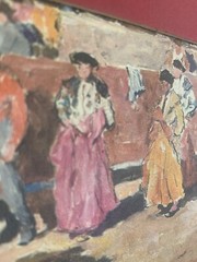 Pal Fried Original Watercolor Painting On Canvas Bullfight Rodeo Western Signed