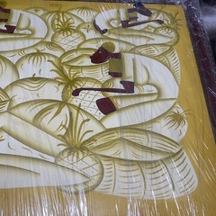 Original HAITIAN ART OIL ON Board BY FAMOUS ARTIST LAURENT CASIMIR 21″ x 29″