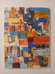 original abstract acrylic painting on canvas
