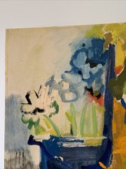 Mid Century Painting Modernist Abstract Expressionism Cubist Cubism STILL LIFE