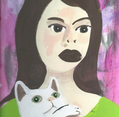 Olivia wit Newton John by William Mayer new york artist surreal impressionist