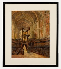 A. Howard Humphreys – Early 20th Century Watercolour, King’s College Chapel